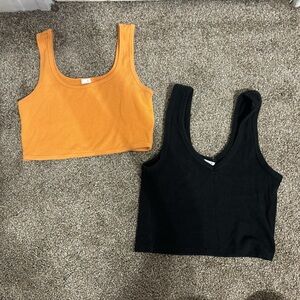 Garage cropped tank tops